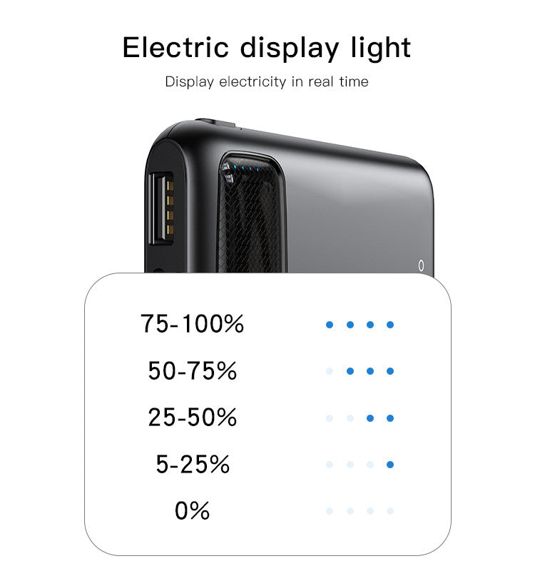 YP33 Hot Sale Support Charge 2 Devices At The Same Time Phone Outdoor Power Bank 5000mAh Portable