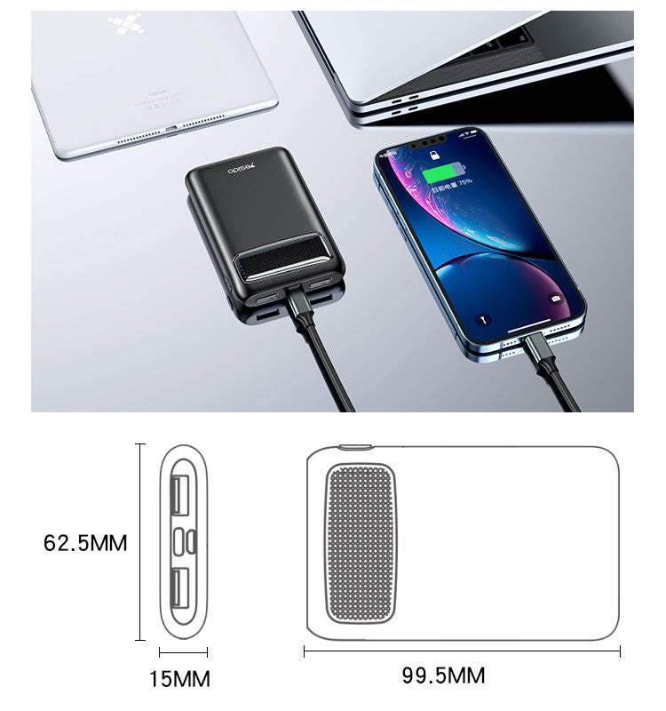 YP33 Hot Sale Support Charge 2 Devices At The Same Time Phone Outdoor Power Bank 5000mAh Portable