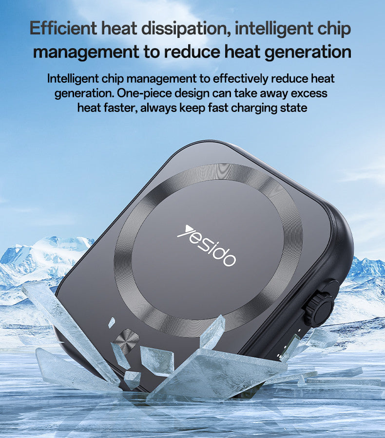 YP59 5000mAh PD20W Fast Charging Earphone&Smart Watch 3 in 1 15W Wireless Charging Power Bank