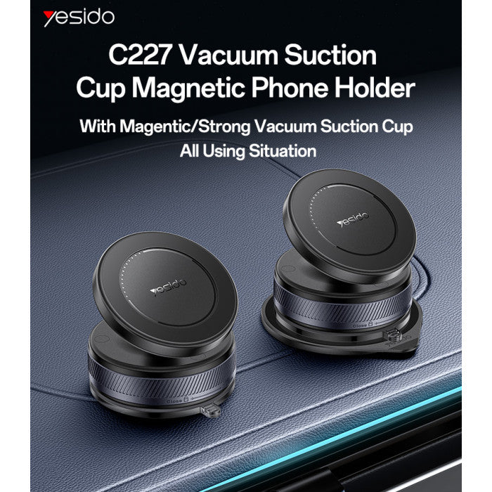 Yesido C310 Car Phone Mount with MagSafe Magnet - Black