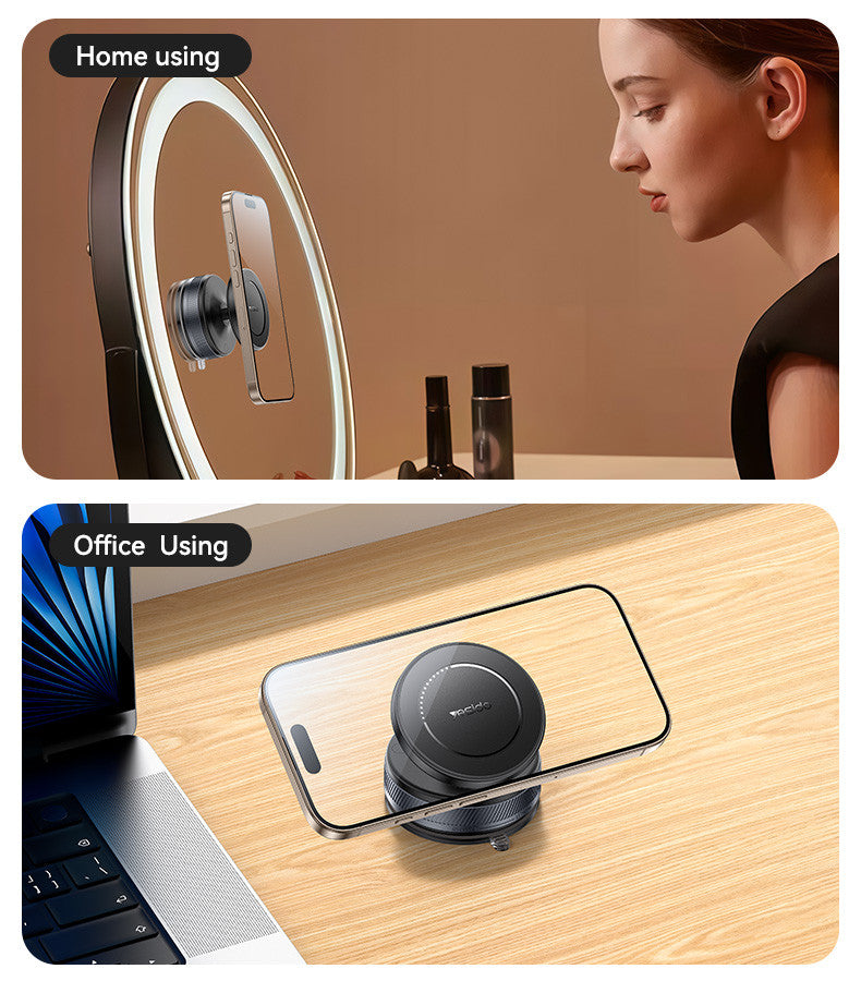 Yesido C227 Magnetic Car Phone Holder, 360° Rotating Dashboard Mount, 16N Strong Magnet, Universal Compatibility, Black