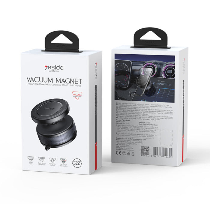 Yesido C310 Car Phone Mount with MagSafe Magnet - Black