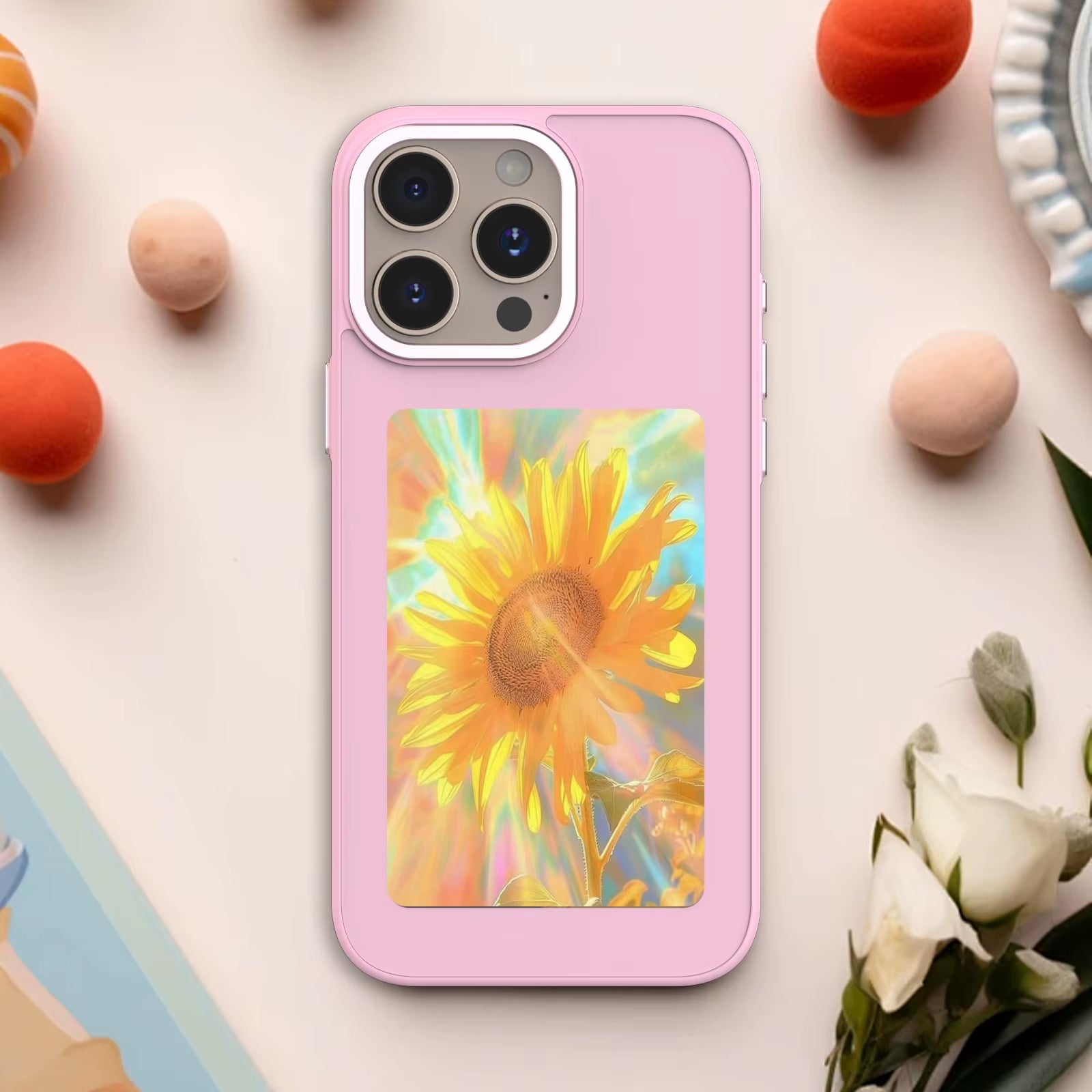 High End DIY Screen Projection AI Phone Case for Iphone 16 15 14 13 Pro Max Smart NFC E-Ink Screen Couple Photo Shockproof Shell