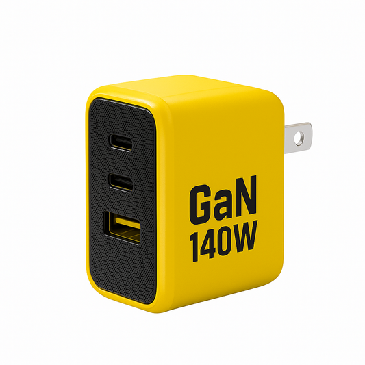 Youth 140W Gan Charger PD3.1 3-Port Type C Quick Charge for Macbook Pro Laptop USB Fast Charger for Iphone 16 Xiaomi Tablet